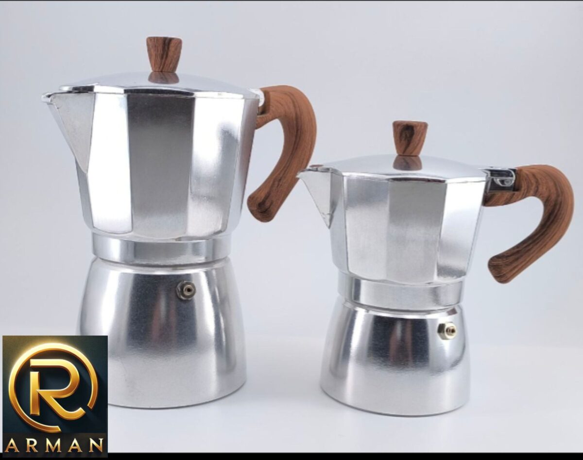 موکاپات  6کاپ استیل دسته چوبی - Image 2