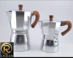 موکاپات  6کاپ استیل دسته چوبی - Image 2