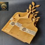 تخته چوبی طرح برگ