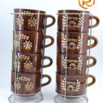 شات 4 عددی استند دار بزرگ طرح کافی دبل