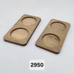 زیر کافی رابر چوبی ۵ عددی