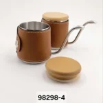کتل دور چرمی با درب چوبی - Image 2