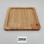 سینی مربع رابر چوبی